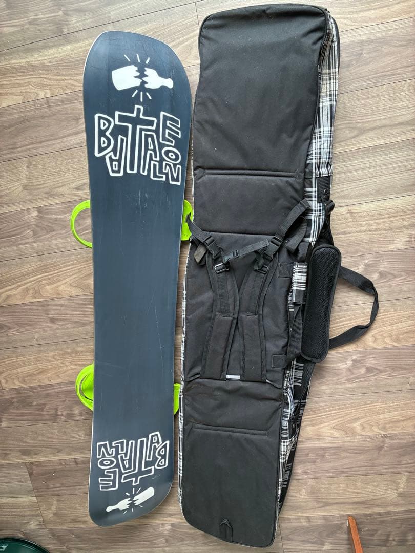 Burtonスノーボードセット(DISASTER153➕ビンディングM➕ケース)