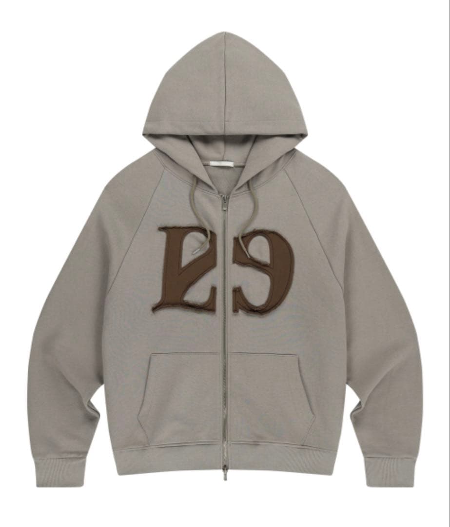 【新品タグ付】ILLIGO★ロゴパッチ ジップアップ パーカー ライトベージM