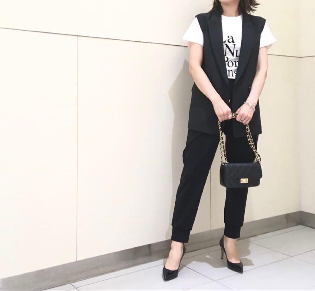 アルアバイル　ルルウィルビー ギャバダブルブレストジレ