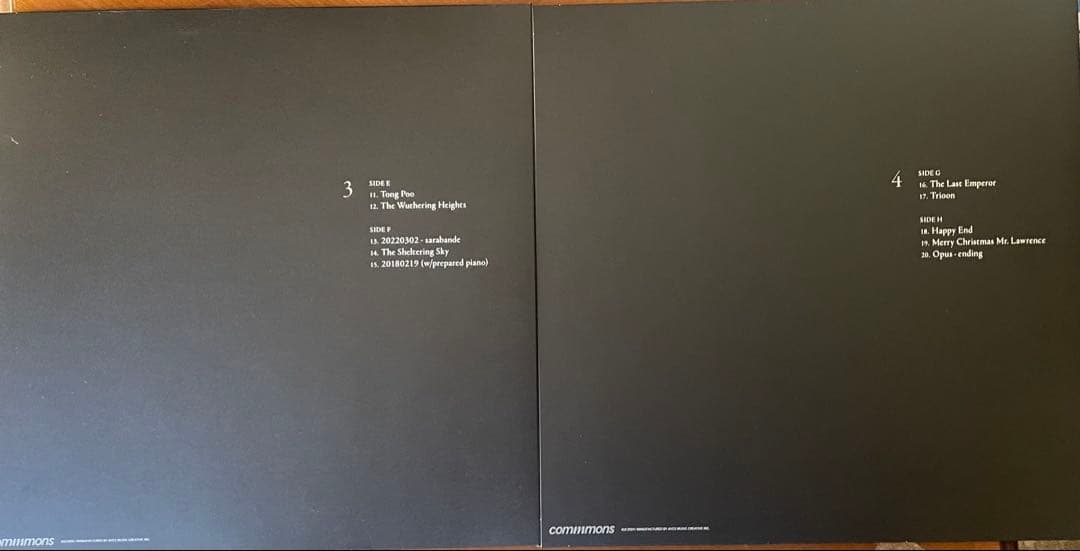 Ryuichi Sakamoto Opus レコード 4枚組 数量限定盤