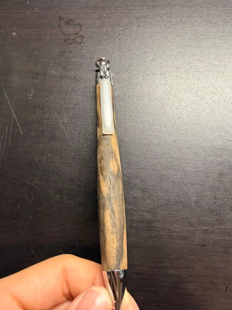 こぶた工房 黒柿孔雀杢シャープペンシル 本体