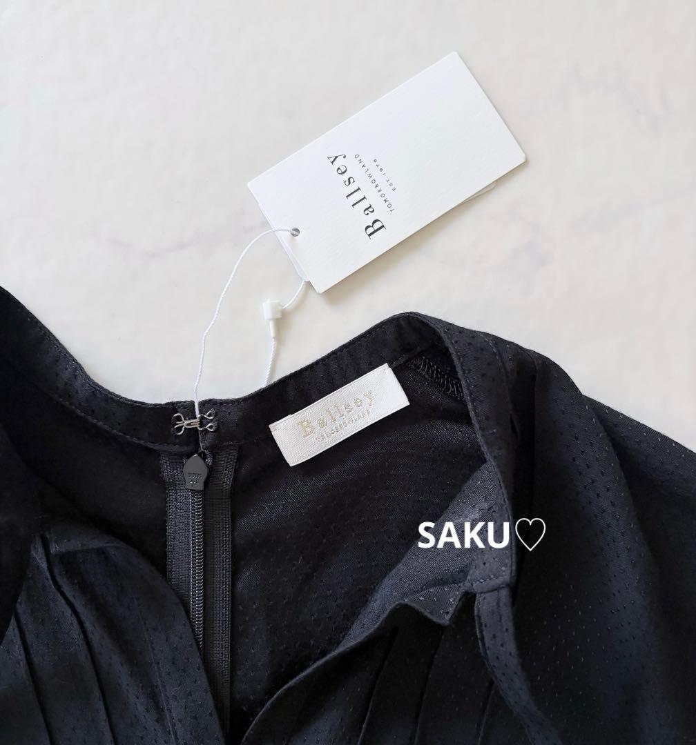 新品❣️定価3.7万 Ballsey マイクロドットジャカードギャザーワンピース