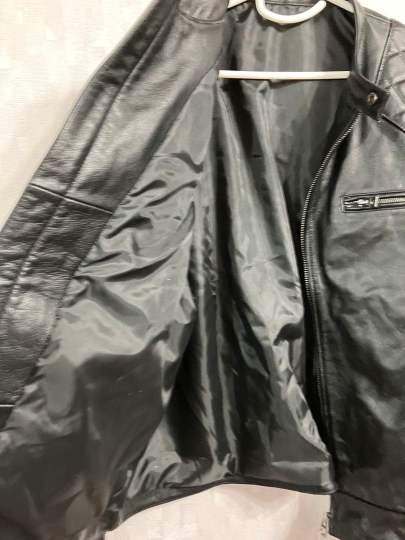 新品　ガブリエル　レザージャケット　本革　シングルライダース　大きめ