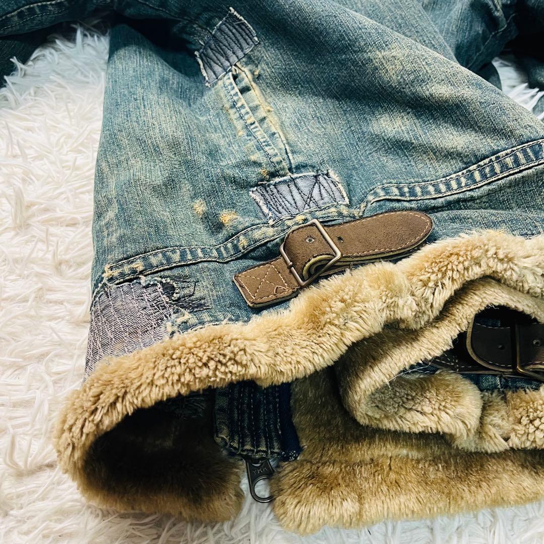 Johnbull repair denim jacket 裏ボア B-3 大戦M