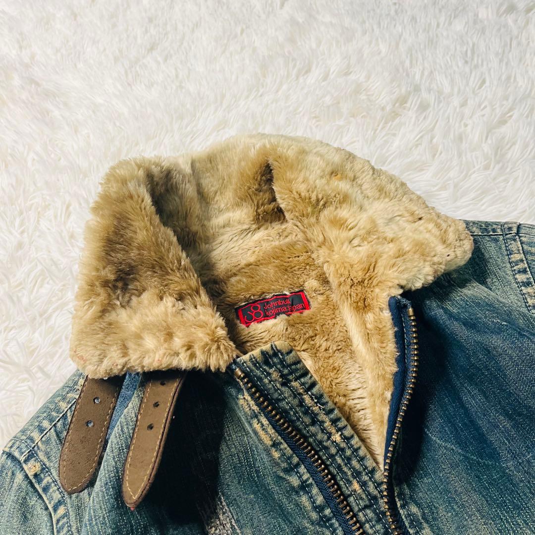 Johnbull repair denim jacket 裏ボア B-3 大戦M