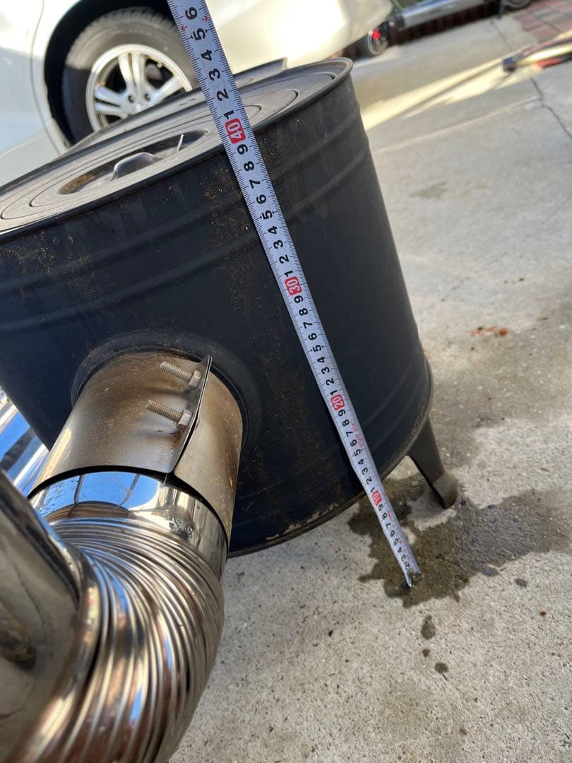 ホンマ黒耐熱 窓付時計型薪ストーブ