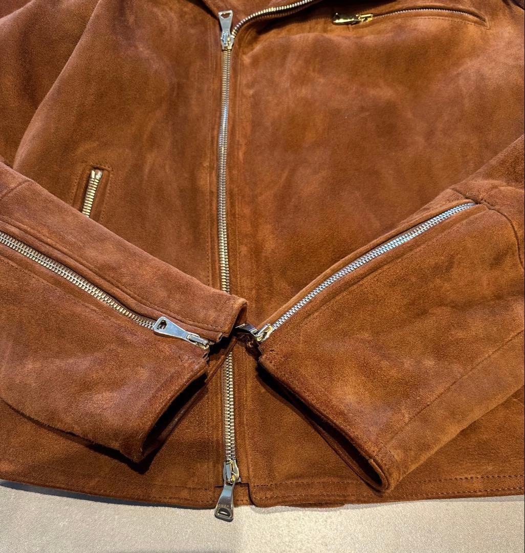 エンメティ　スエード ライダースジャケット