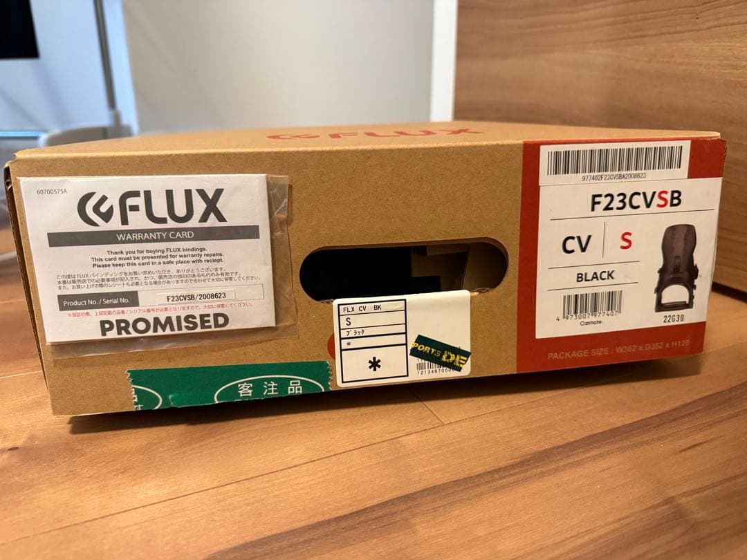 FLUX F23CVSB ビンディング ブラック S