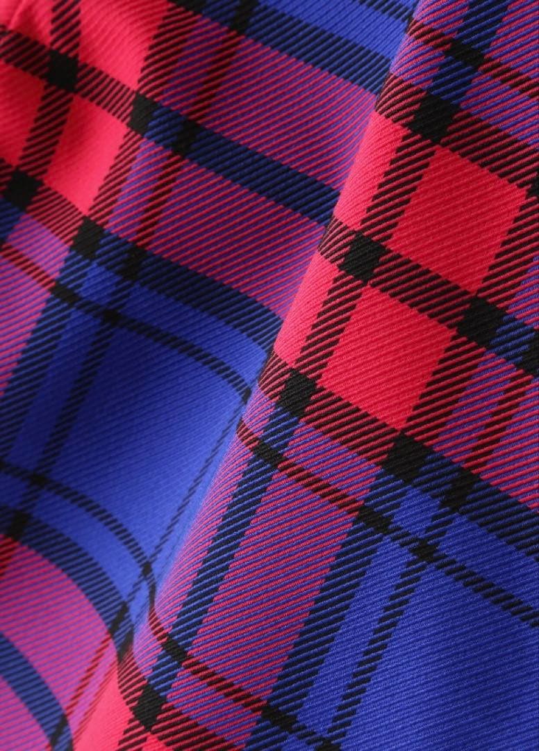 新品 パーリーゲイツ ポリエステルストレッチチェックパンツ(6)LL/マルチ