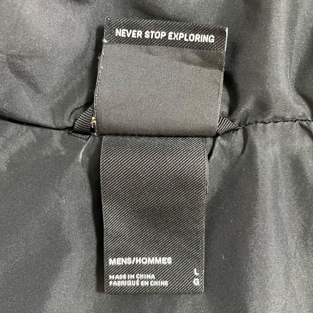 THE NORTH FACE中綿ベストブラックLメンズ 軽量 保温アウトドア古着