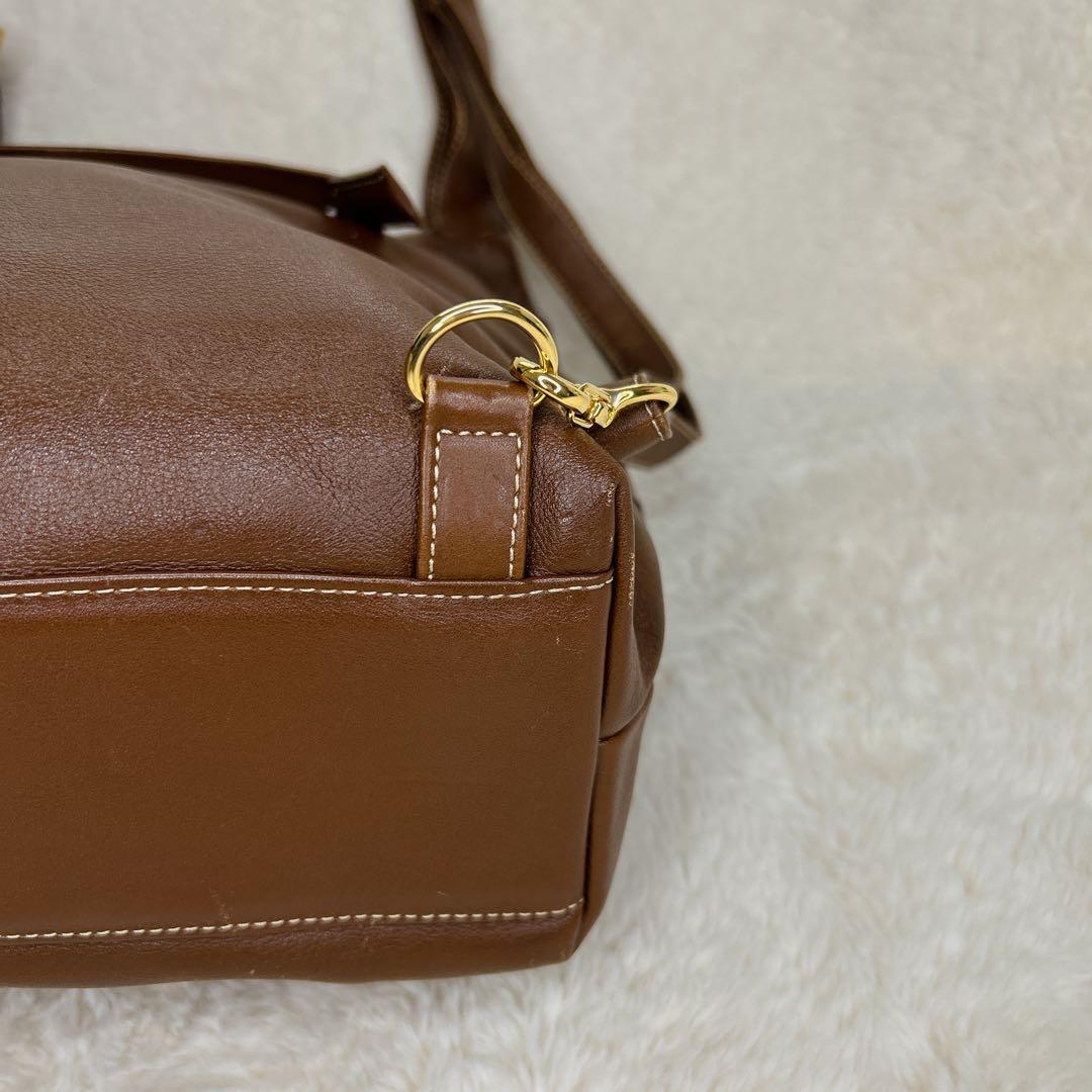 希少 Kitamura レザーバッグ ブラウン 犬 型押し