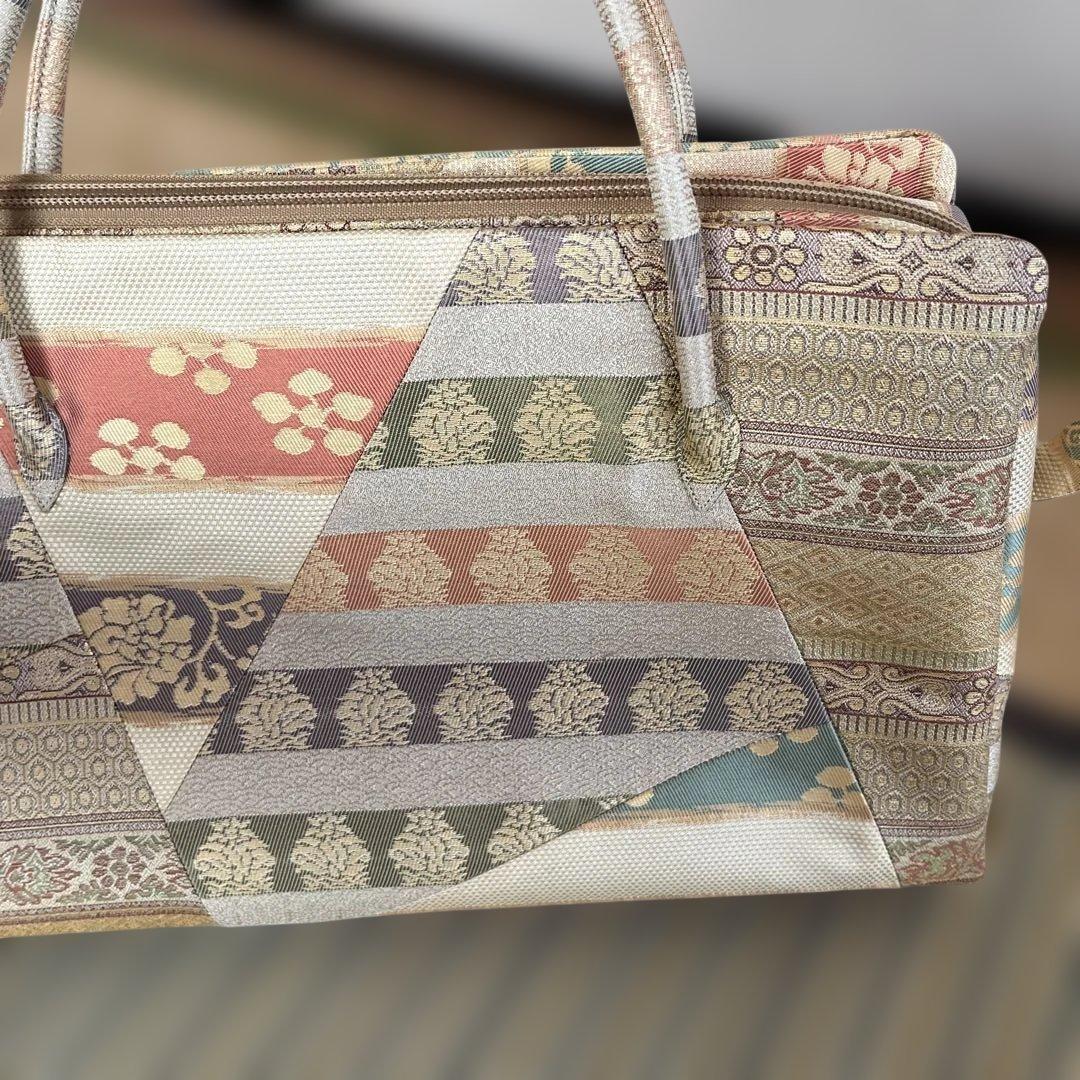 美品　名物裂の利休バッグ　懐紙二つお付けします