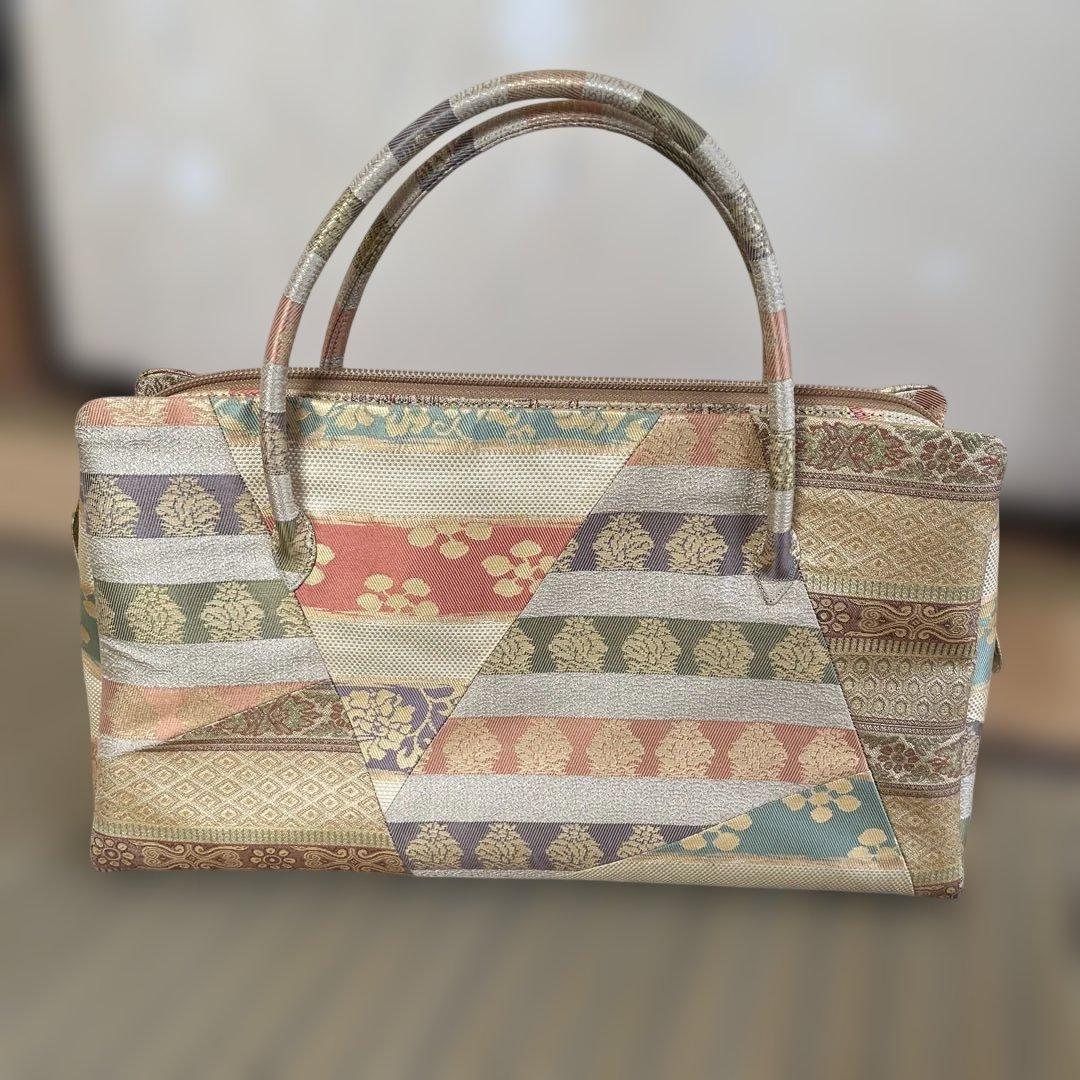 美品　名物裂の利休バッグ　懐紙二つお付けします