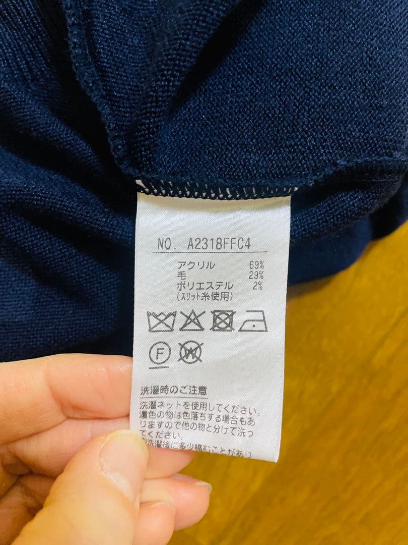 【新品・未使用】and per se ネイビー セーター M ゴルフウェアー