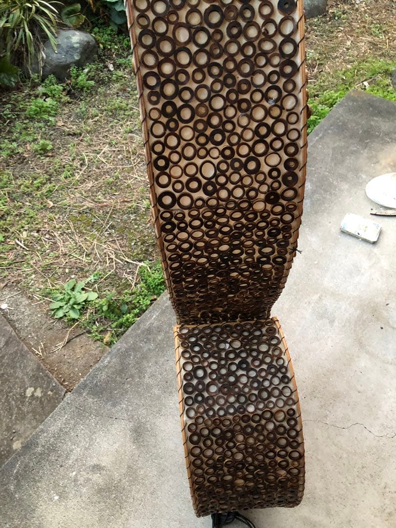 照明　竹細工　2灯式