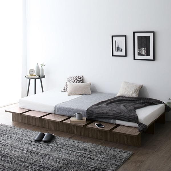 【最安値】セミダブルベッド 頑丈 すのこベッド ベッドフレーム単品 新品送料込