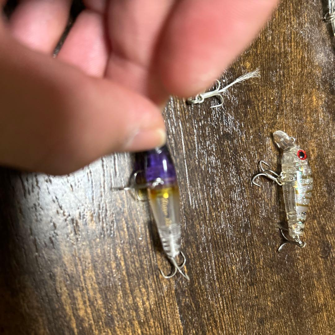 メバルミノー7本セット　リッジ　ガンシップ　シラスミノーなどケース付き