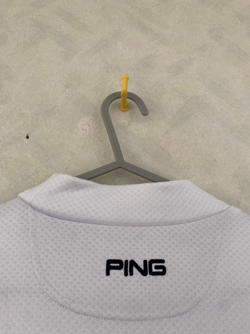 美品 PING 長袖 モックネック カットソー サイズL 星条旗 ピン ゴルフ