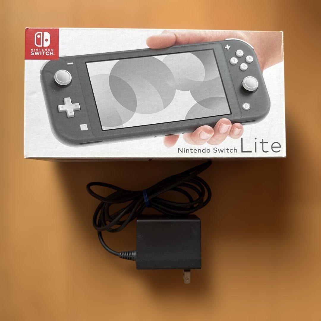 Nintendo Switch Lite 本体 グレー 充電器付き