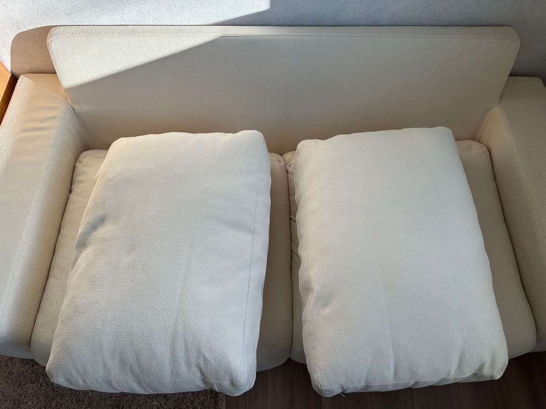 限界値下げ　2人掛け用ソファ　布張り