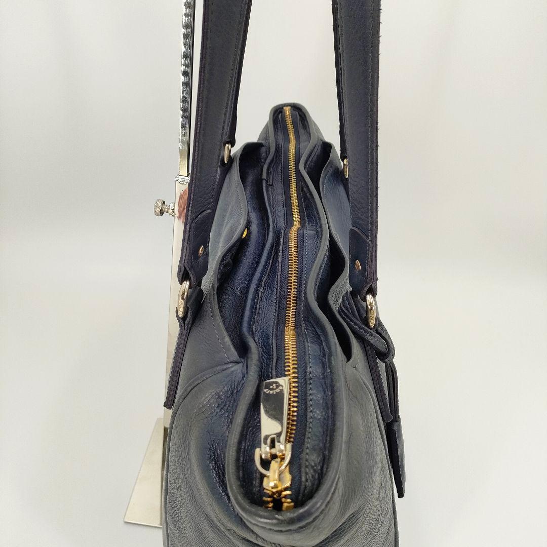 aniary　アニアリ トートバッグ　ダークネイビー　レザー　A4