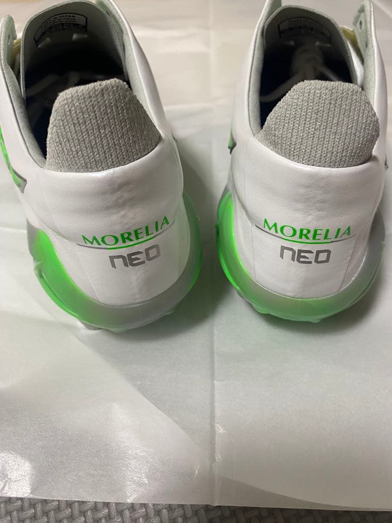 ミズノ モレリアネオ4 Japan ホワイト/グリーン　26.5cm