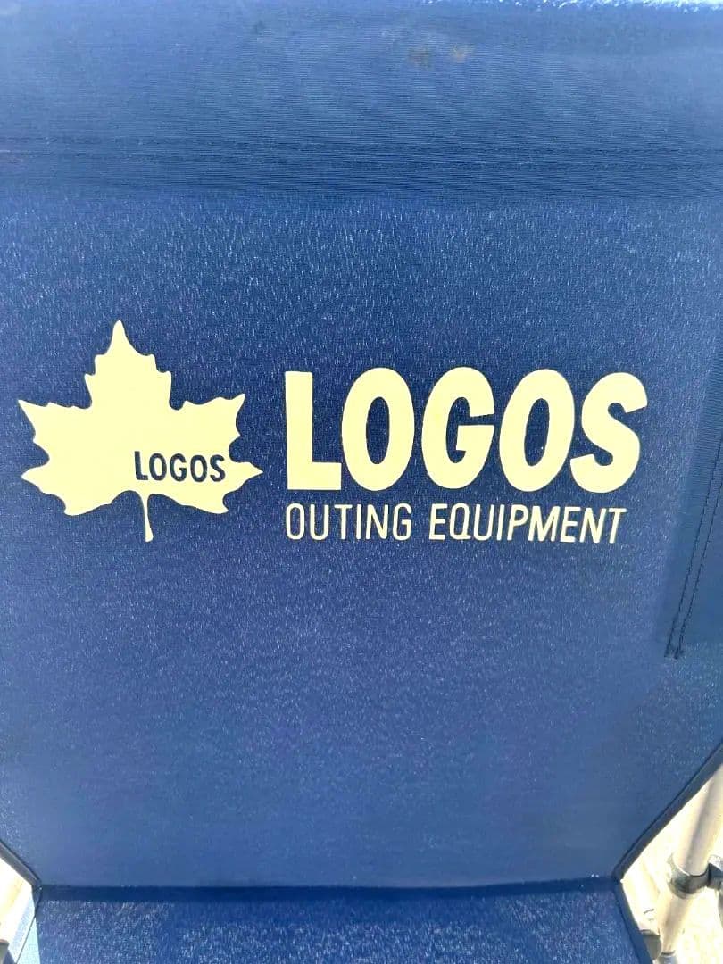 LOGOS アウトドアチェア ネイビー 2脚セット 昭和レトロ