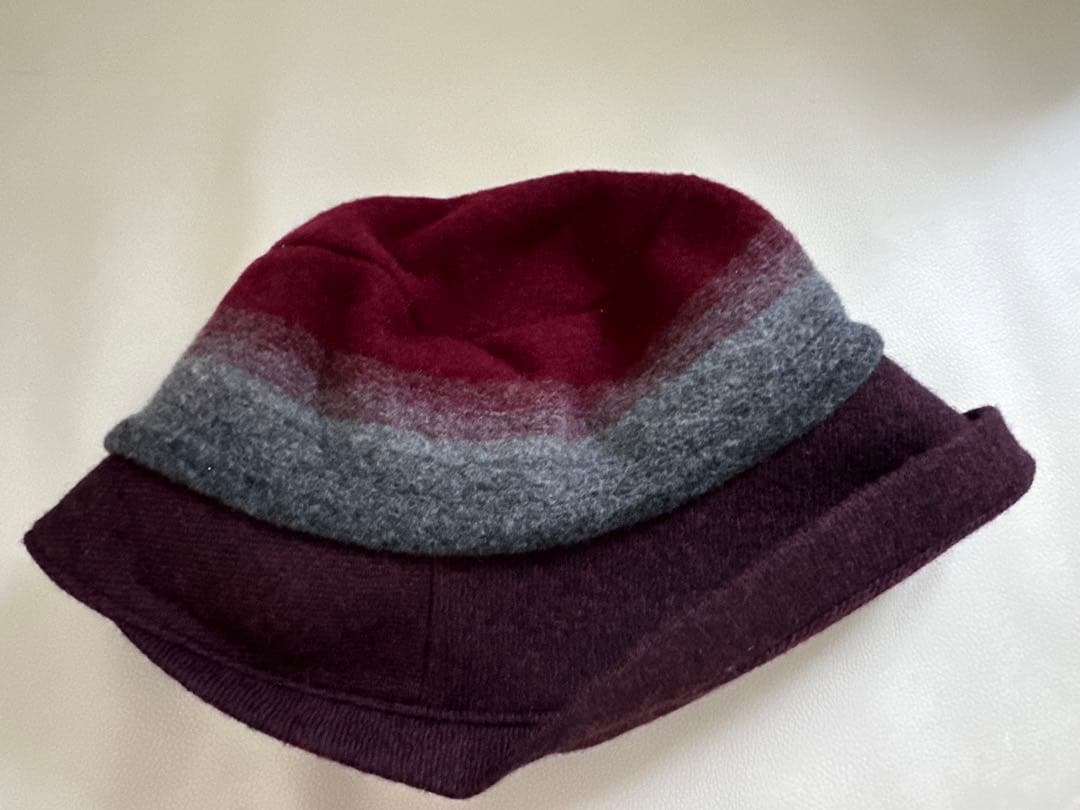 美品　ランバン ニット帽　ウール100%　Mサイズ