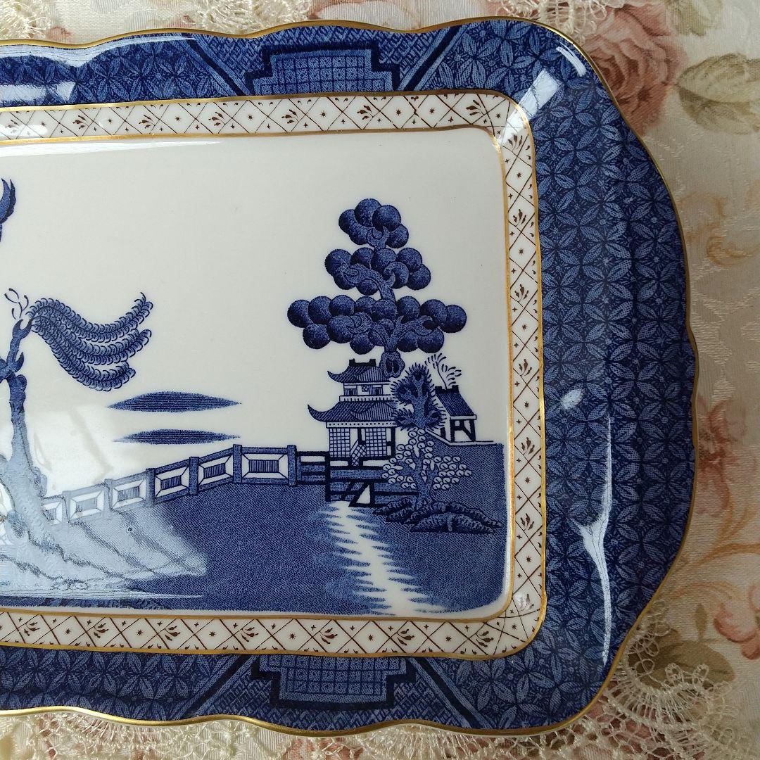 ロイヤルドルトン ブース リアルオールドウィロー サンドイッチトレイ