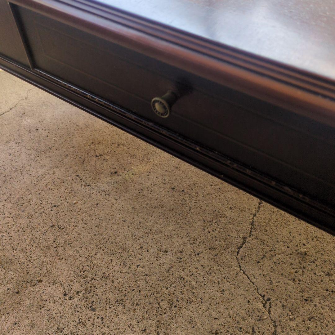 木製センターテーブル ダイヤモンドパターン