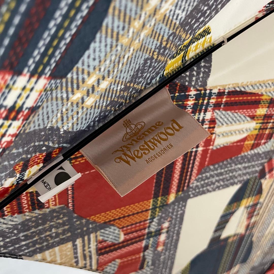 入手困難 新品 ヴィヴィアンウエストウッド 傘 チェック×オーブ