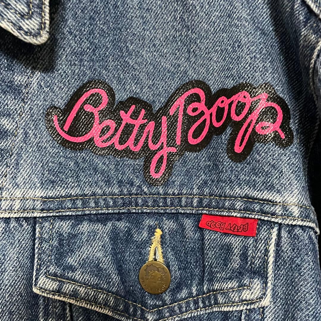 【ヴィンテージ古着】ベティブープ ベティちゃん デニムジャケット Gジャン M