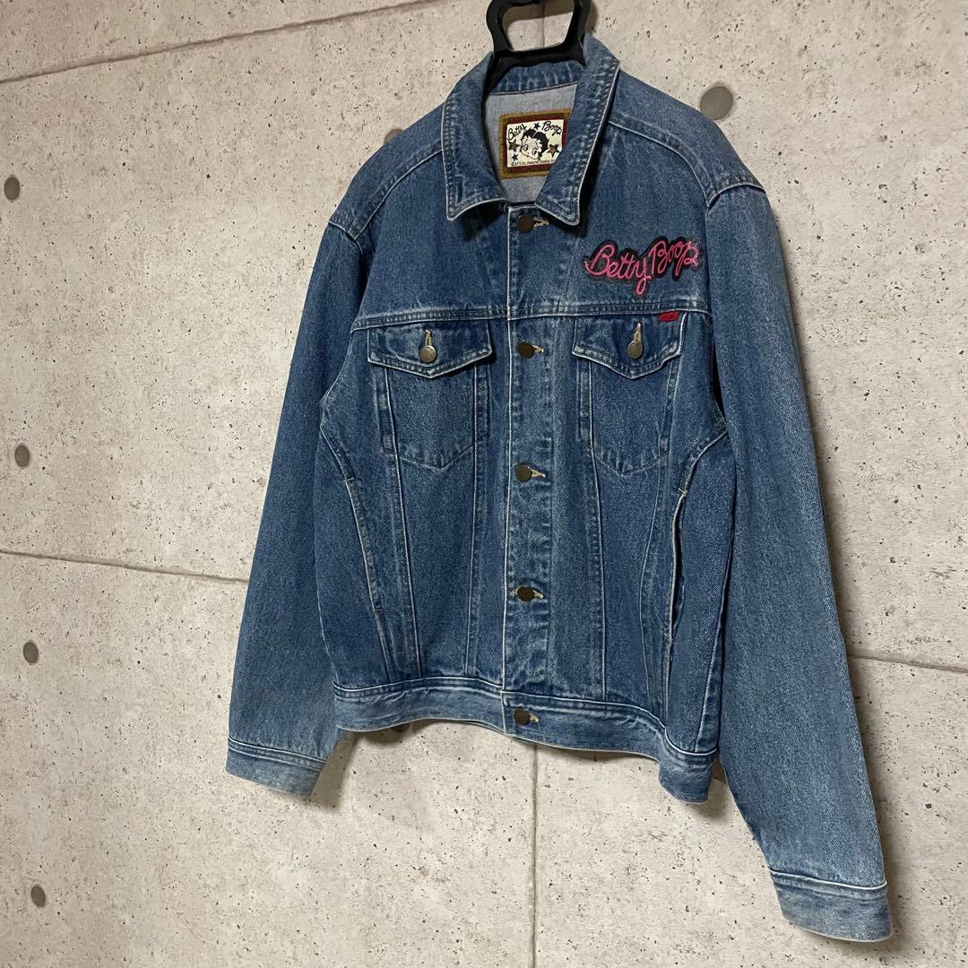 【ヴィンテージ古着】ベティブープ ベティちゃん デニムジャケット Gジャン M