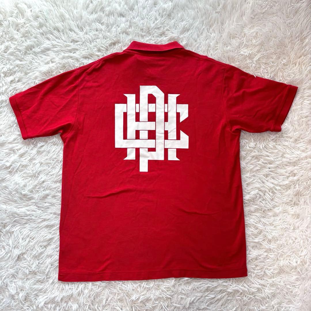 CPH ゴルフ ポロシャツ 赤 バックロゴ ゴルフウェア 襟付き