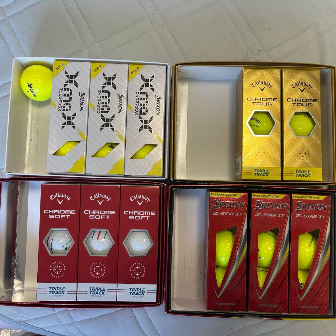 ゴルフボールまとめ売り64個 Z-STAR XV / Chrome Soft 他