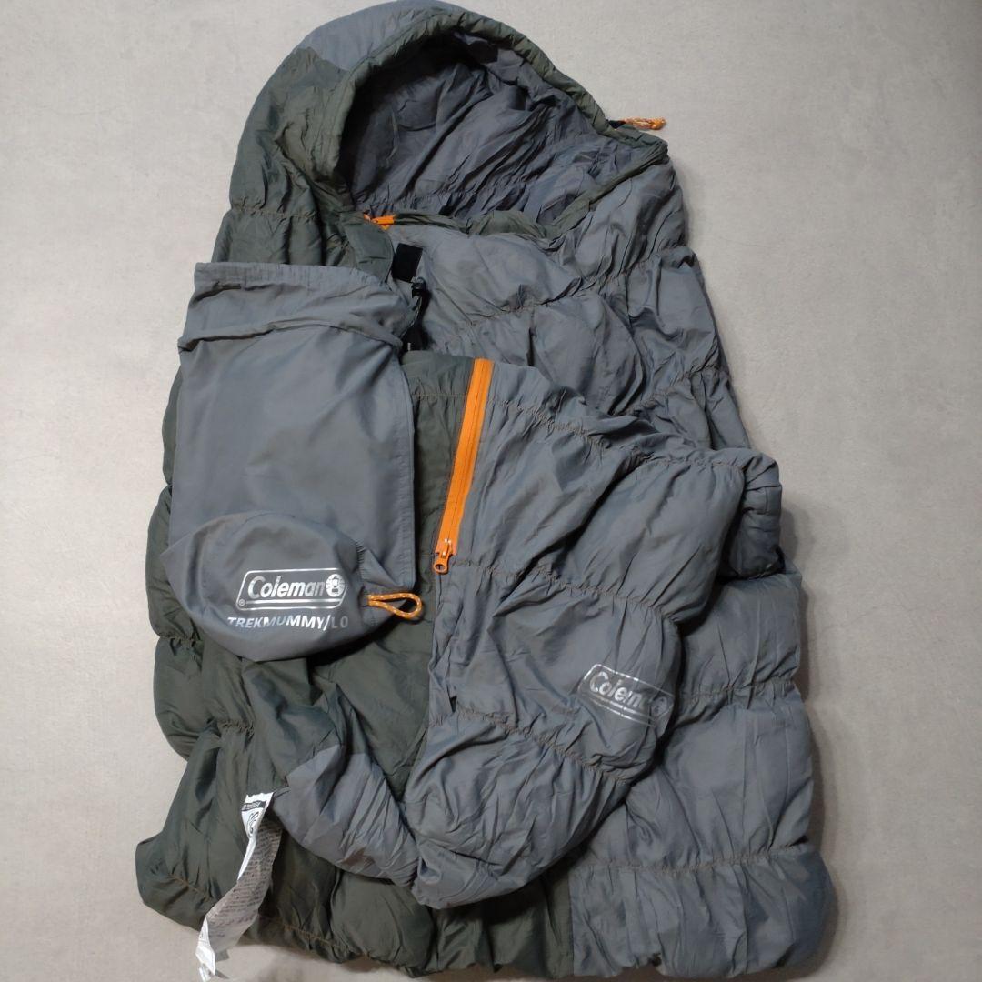 新品・コールマントレックマミーLO寝袋シュラフ グレーアウトドアキャンプ登山