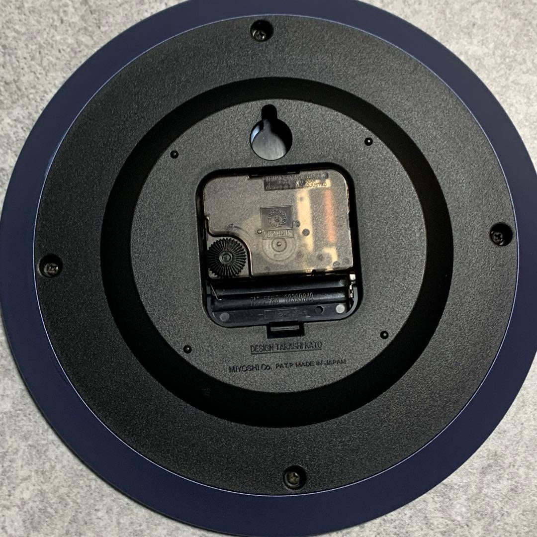 【希少】EPIFA 掛け時計 加藤孝志 ポストモダン 三好製作所 ロイヤルブルー