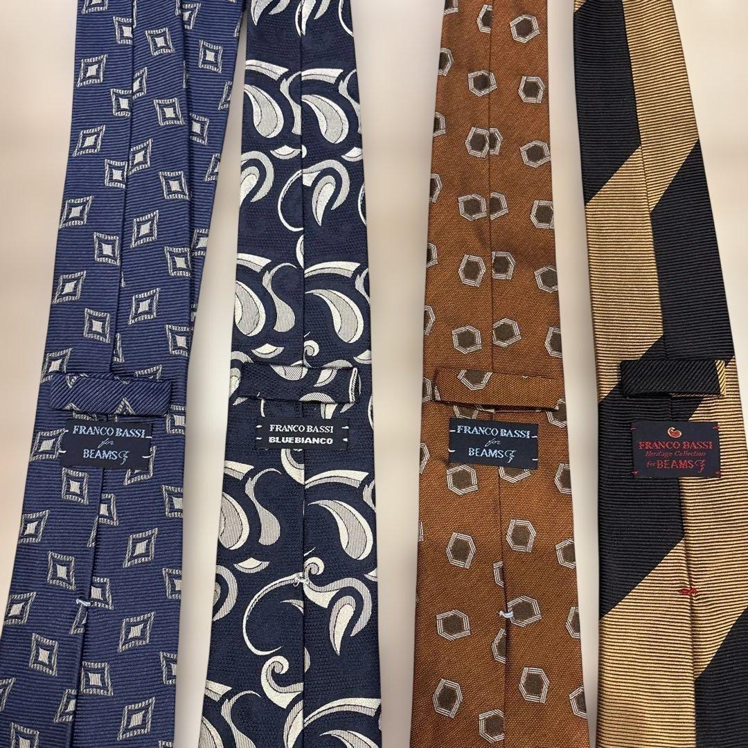 フランコバッシネクタイ4本セット