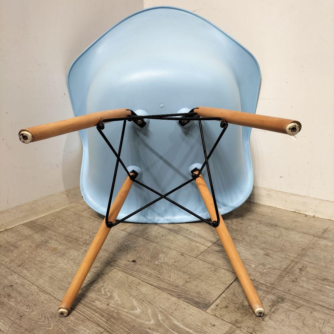 M♦ヴィンテージイームズチェア　リプロダクト　スカイブルー 　アームシェルチェア