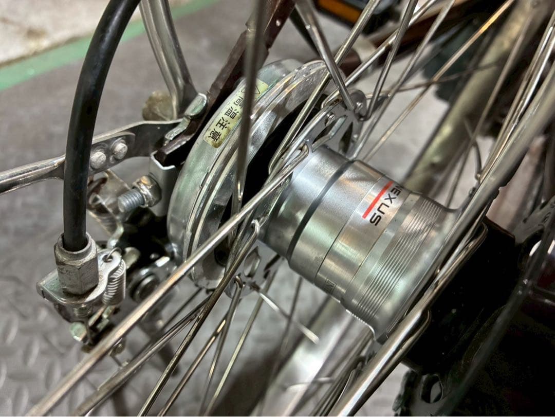 №8757電動自転車パナソニック ビビDX 26インチ ブラウン