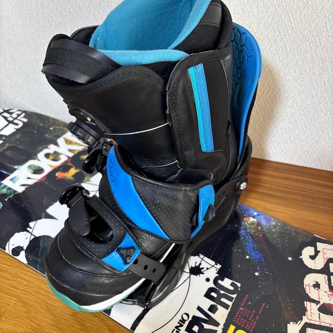 IGNIO 155cm ロッカー × ビンディング × ブーツ28.0cm