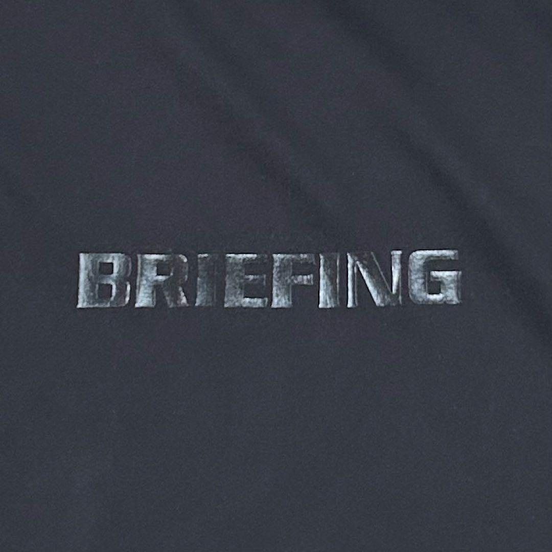 BRIEFING ブリーフィング ロゴ刺繍 ハイネック プルオーバー ブラック