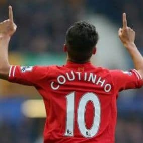 つ*き様 【激レア】リバプール コウチーニョ 13/14 長袖ユニフォーム Lサ