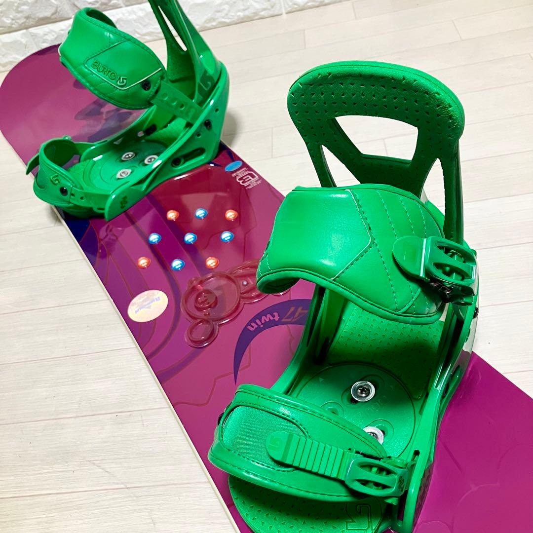 バック付/BURTON TWINバートンスノーボード147cmバインディングM