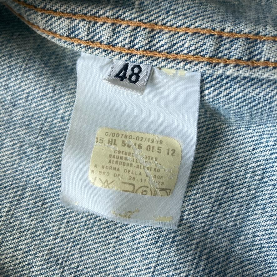 【Cary】HELMUT LANG デニムジャケット 48 イタリア製