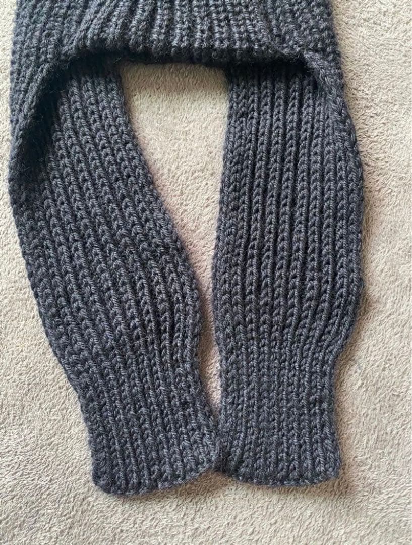 猫耳ニットキャップ ヴィヴィアン 黒