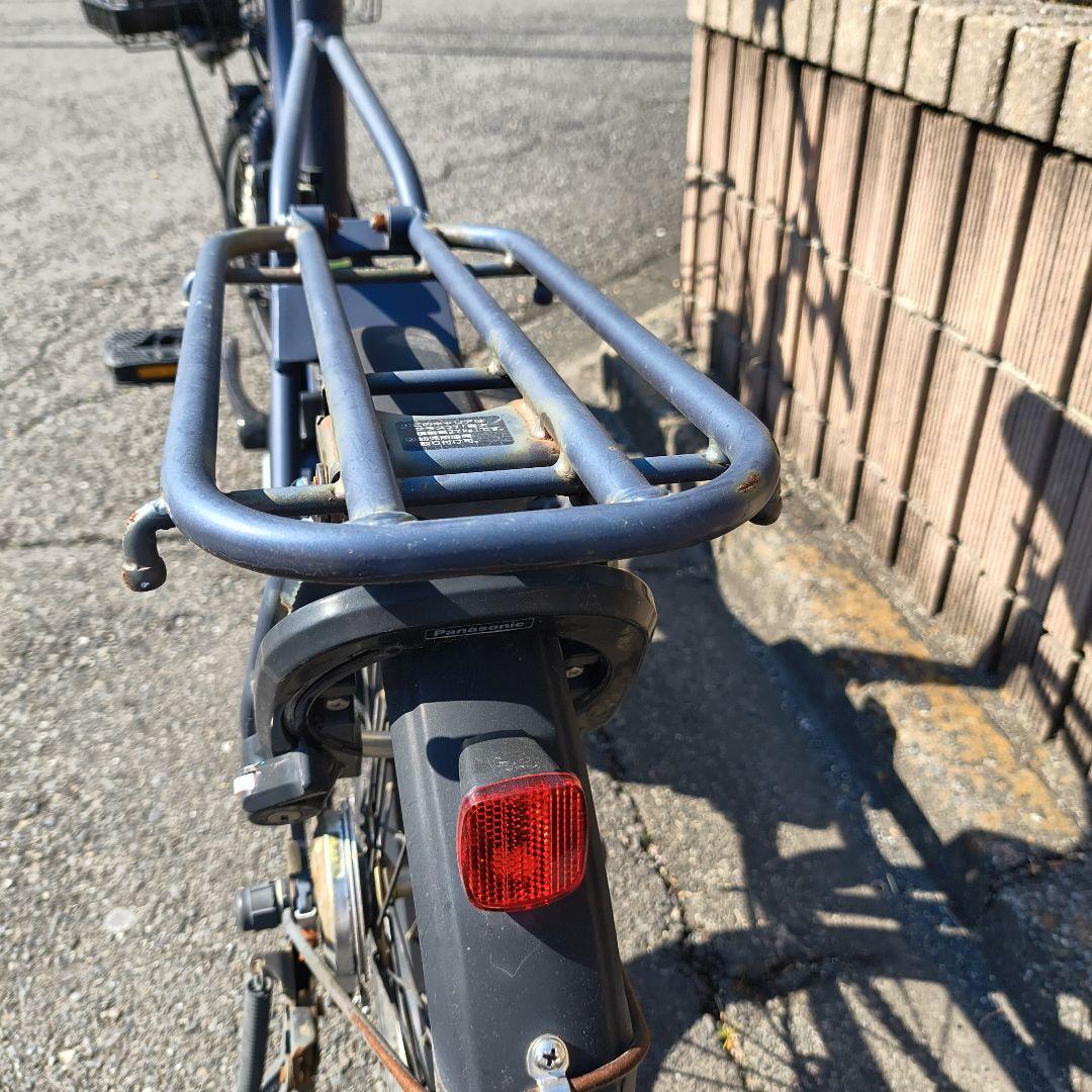 電動アシスト自転車 シティタイプ ブルー 前バスケット付き