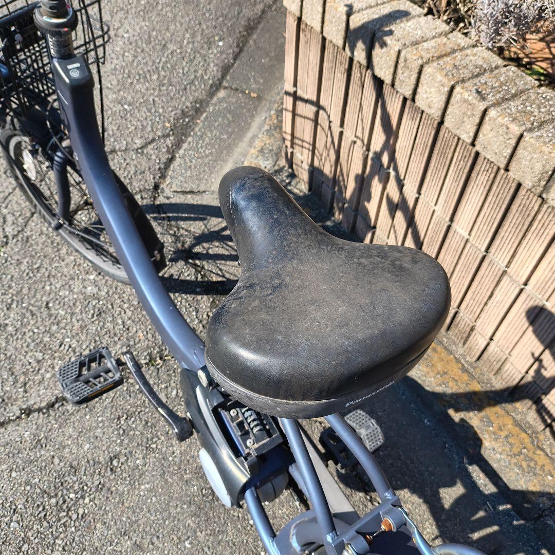 電動アシスト自転車 シティタイプ ブルー 前バスケット付き