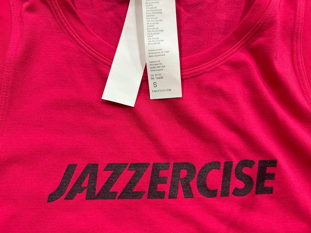 JAZZERCISE ピンク タンクトップ S