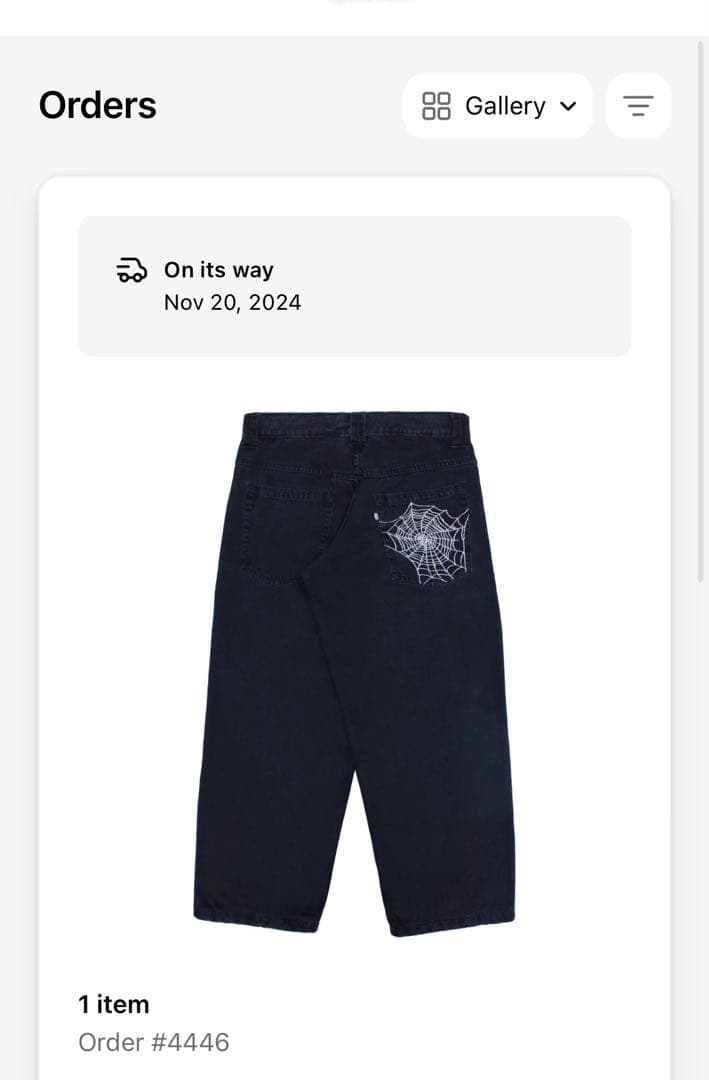 EARL ブラックデニム